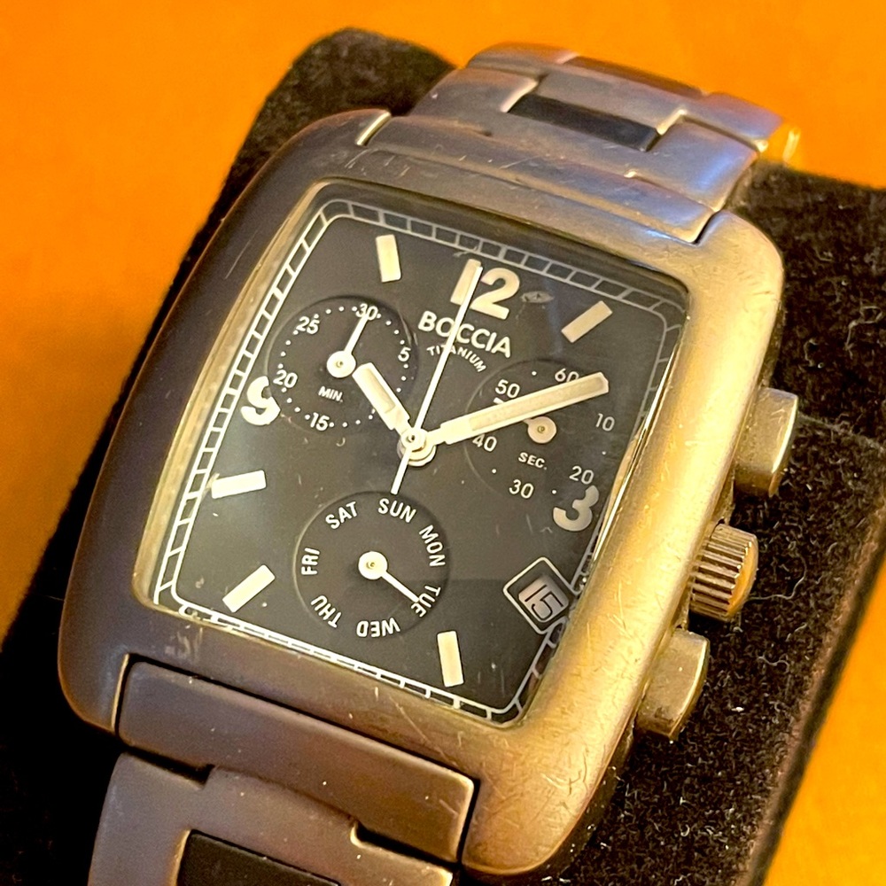 Boccia Titanium Watch Chronograph Style